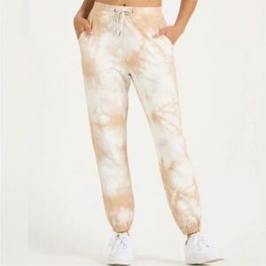 Vuori Laguna Lounge Pant 2.0 Women XL Brown Tie Dye Jogger Sweatpants VW437